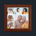 Create Your Own 6 Photo Collage Editable Color Gift Box<br><div class="desc">Create your own 6 Photo Collage for Christmas, Birthdays, Weddings, Anniversaries, Graduations, Father's Day, Mother's Day or any other Special Occasion, with our easy-to-use design tool. Add your favorite photos of friends, family, vacations, hobbies and pets and you'll have a stunning, one-of-a-kind photo collage. Our custom photo collage is perfect...</div>