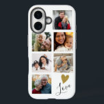 Create Your Own  6 Photo Collage Family Love  iPhone 16 Case<br><div class="desc">Create your own photo collage iphone case personalized with 6 of your favorite pictures.</div>