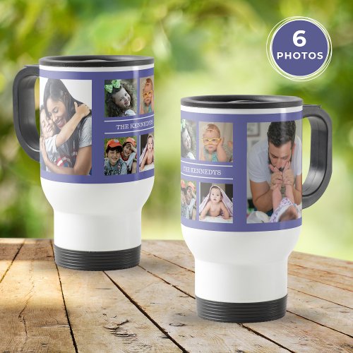 Create Your Own 6 Photo Collage Family Periwinkle