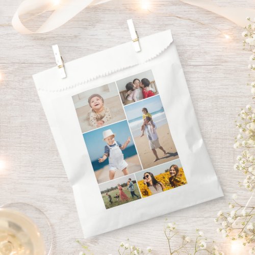 Create Your Own 6 Photo Collage Favor Bag
