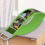 Create your Own 6 Photo Collage Forest Green White Wrist Keychain<br><div class="desc">Personalize this forest green and white wrist keychain with your own photo collage to create your own useful and unique gift. The design features your favorite photos on a forest green and white background. The template is set up ready for you to add up to 6 different images in a...</div>