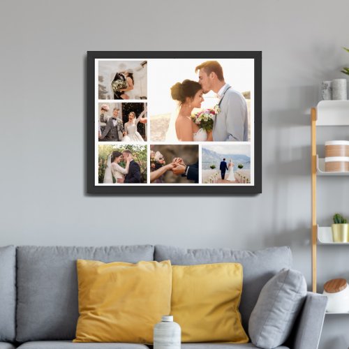 Create Your Own 6 Photo Collage Framed Art