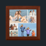 Create Your Own 6 Photo Collage Gift Box<br><div class="desc">Create your own 6 Photo Collage for Christmas, Birthdays, Weddings, Anniversaries, Graduations, Father's Day, Mother's Day or any other Special Occasion, with our easy-to-use design tool. Add your favorite photos of friends, family, vacations, hobbies and pets and you'll have a stunning, one-of-a-kind photo collage. Our custom photo collage is perfect...</div>
