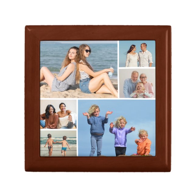 Create Your Own 6 Photo Collage Gift Box (Front)
