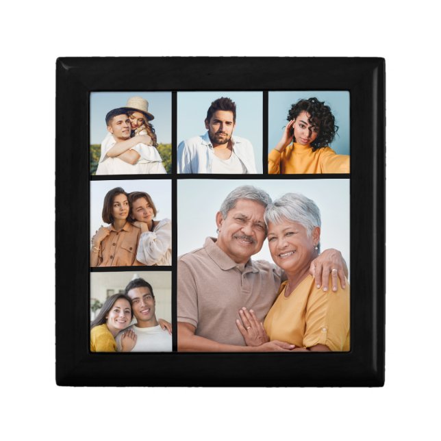 Create Your Own 6 Photo Collage  Gift Box (Front)