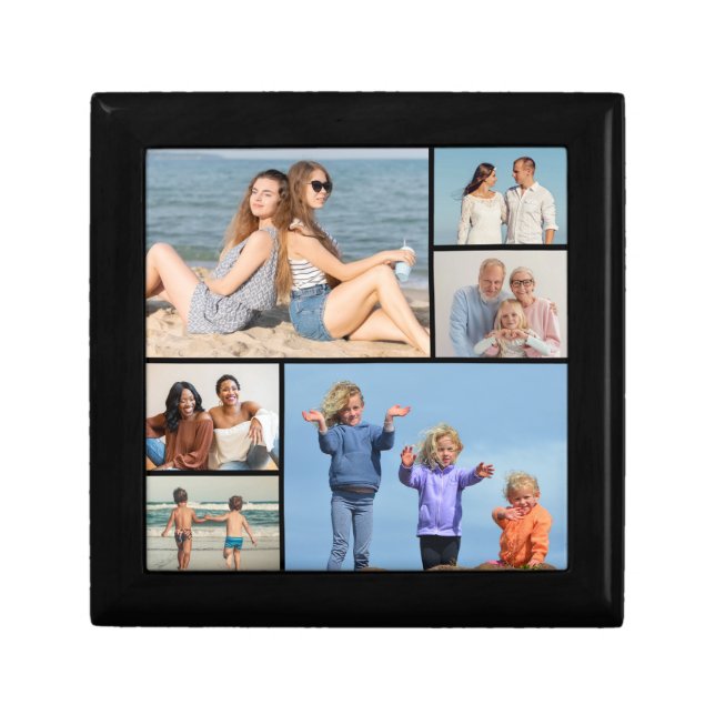 Create Your Own 6 Photo Collage Gift Box (Front)