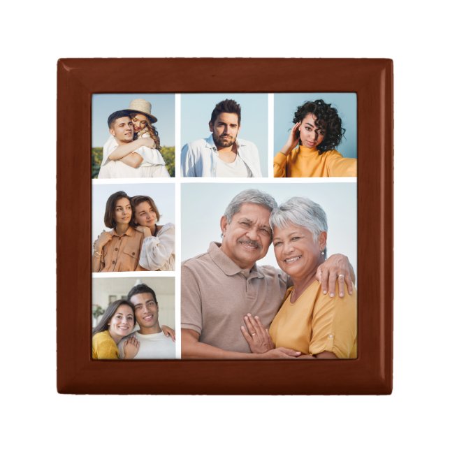 Create Your Own 6 Photo Collage  Gift Box (Front)