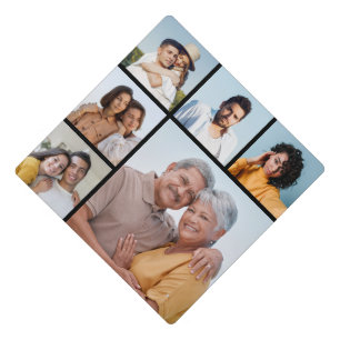 Create Your Own 6 Photo Collage  Graduation Cap Topper