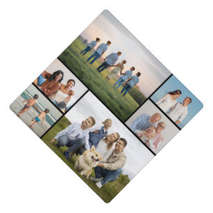 Create Your Own 6 Photo Collage Graduation Cap Topper
