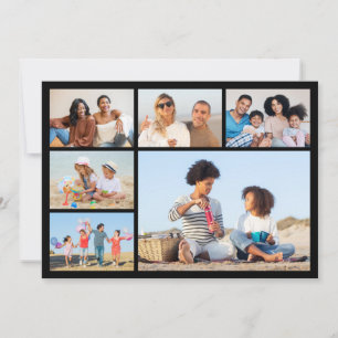 Create Your Own 6 Photo Collage Greeting Card