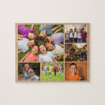 Create Your Own 6 Photo Collage Jigsaw Puzzle<br><div class="desc">Create a personalized display of cherished memories with our customizable 6 Photo Collage. Perfect for adding a personal touch to your home and office decor, this collage allows you to curate a unique composition that captures the essence of your special moments. Whether it's for the home, office, or school, this...</div>