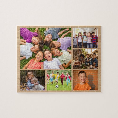Create Your Own 6 Photo Collage Jigsaw Puzzle