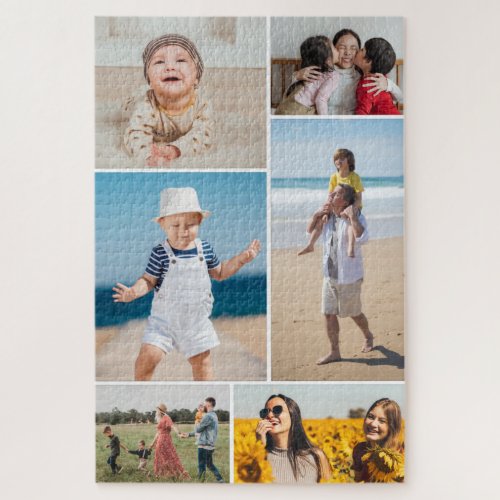 Create Your Own 6 Photo Collage Jigsaw Puzzle