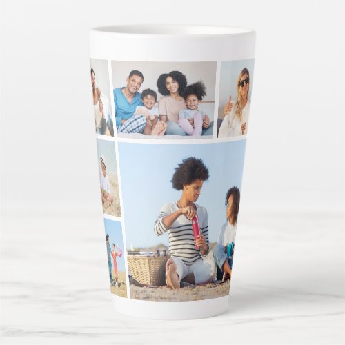 Create Your Own 6 Photo Collage Latte Mug