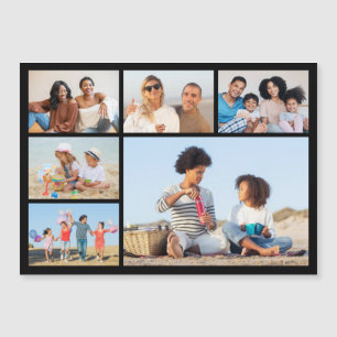Create Your Own 6 Photo Collage Magnetic Card