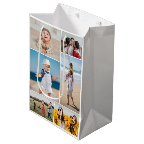 Create Your Own 6 Photo Collage Medium Gift Bag