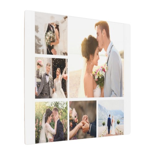 Create Your Own 6 Photo Collage Metal Print