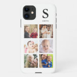 Create Your Own 6 Photo Collage Name Monogrammed Iphone 11 Case at Zazzle