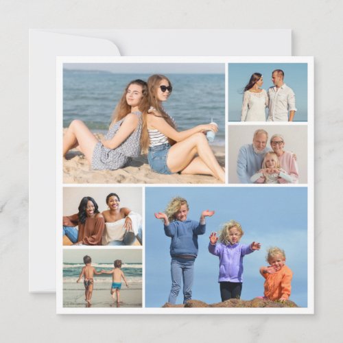Create Your Own 6 Photo Collage Note Card
