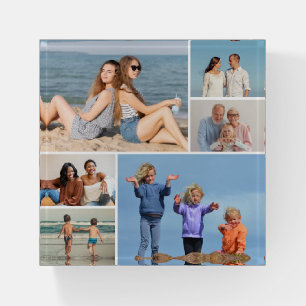 Create Your Own 6 Photo Collage Paperweight