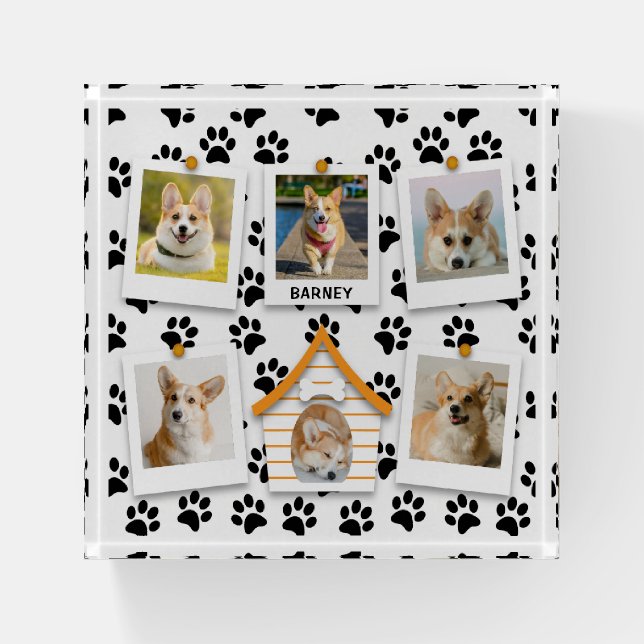 Create Your Own 6 Photo Collage Paperweight (Front)