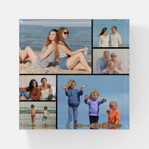 Create Your Own 6 Photo Collage Paperweight