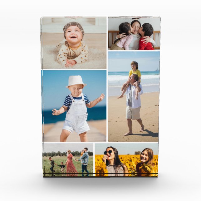Create Your Own 6 Photo Collage  Photo Block (Front)