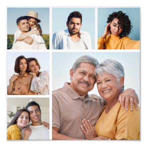 Create Your Own 6 Photo Collage Photo Enlargement