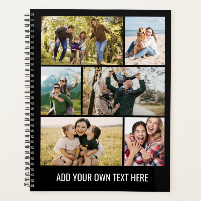 Create Your Own 6 Photo Collage Planner (Front)