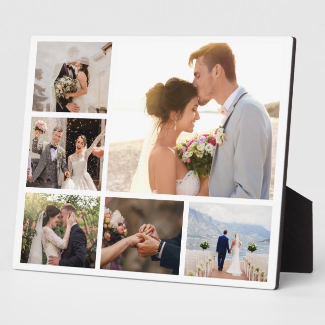 Create Your Own 6 Photo Collage Plaque (Side)