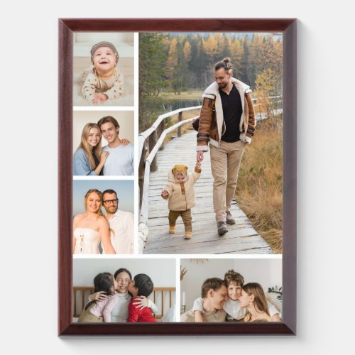 Create Your Own 6 Photo Collage Plaque