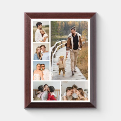 Create Your Own 6 Photo Collage Plaque