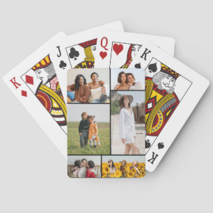 Create Your Own 6 Photo Collage Poker Cards
