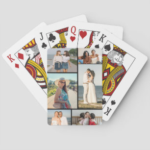 Create Your Own 6 Photo Collage Poker Cards