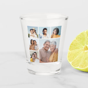 Create Your Own 6 Photo Collage  Shot Glass