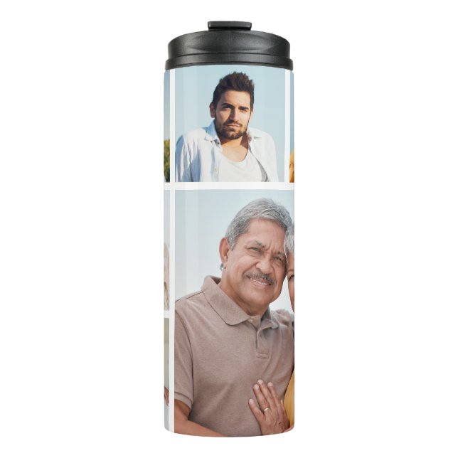 Create Your Own 6 Photo Collage  Thermal Tumbler (Front)