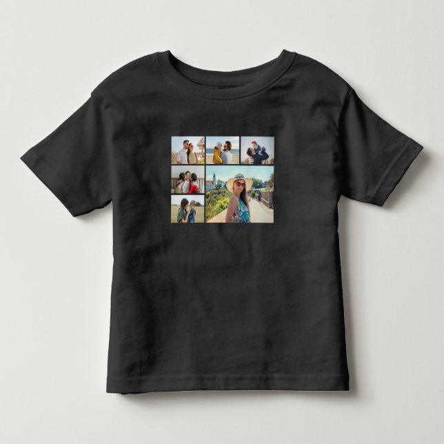 Create Your Own 6 Photo Collage  Toddler T-shirt (Front)
