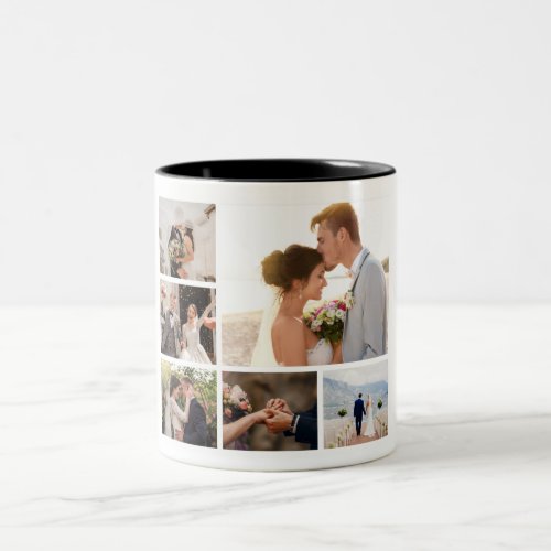 Create Your Own 6 Photo Collage Two_Tone Coffee Mug