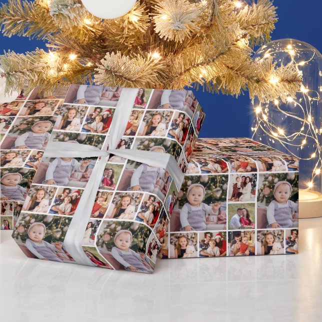 Create Your Own 6 Photo Collage  Wrapping Paper (Holidays)