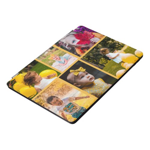 Create Your Own 6_Photo Collage Yellow iPad Pro Cover