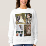 Create Your Own 6 Photo Wedding Collage Sweatshirt<br><div class="desc">Design a personalized keepsake with our 'Create Your Own 6 Photo Wedding Collage.' This elegant collage allows you to showcase five cherished photos from your special day, creating a beautiful memory piece. Crafted with high-quality materials and customizable options, it’s the perfect way to celebrate your love story. Ideal as a...</div>