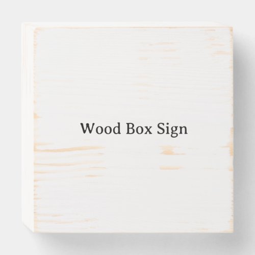 Create Your Own 6" X 6" Wooden Box Sign