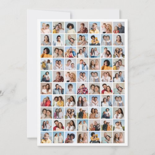 Create Your Own 70 Photo Collage Card