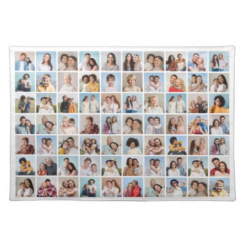 Create Your Own 70 Photo Collage Cloth Placemat