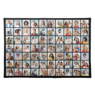 Create Your Own 70 Photo Collage Cloth Placemat