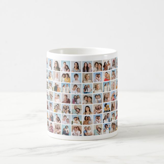 Create Your Own 70 Photo Collage Coffee Mug (Center)