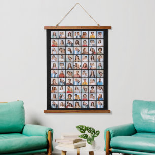 Create Your Own 70 Photo Collage Hanging Tapestry