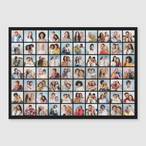 Create Your Own 70 Photo Collage Magnetic Card