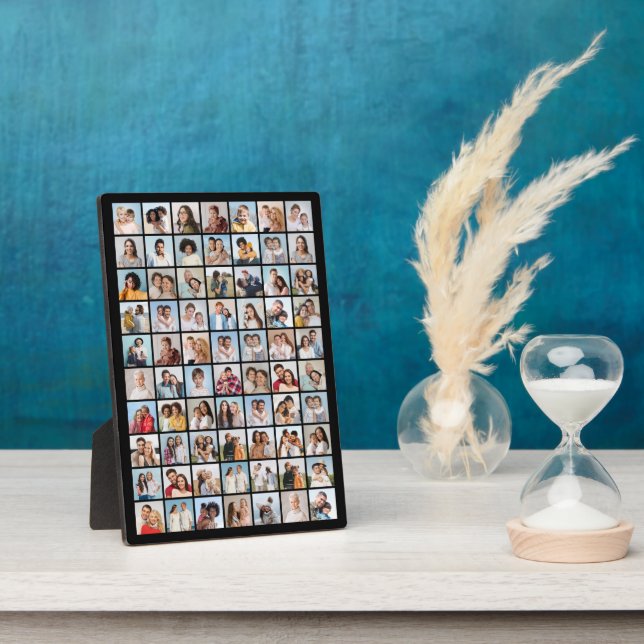 Create Your Own 70 Photo Collage Plaque (Side)
