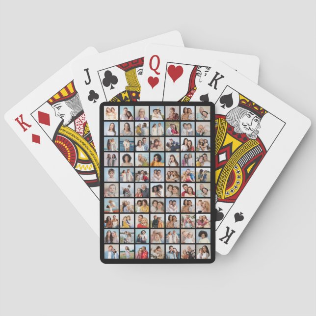 Create Your Own 70 Photo Collage Poker Cards (Back)